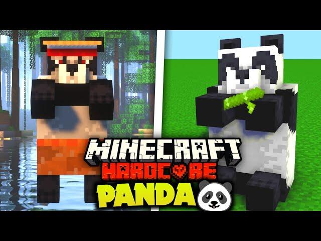 I Survived 100 Days As A Cute PANDA | Minecraft hardcore