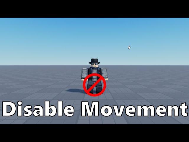 Roblox - How to Stop/Disable Player Movement
