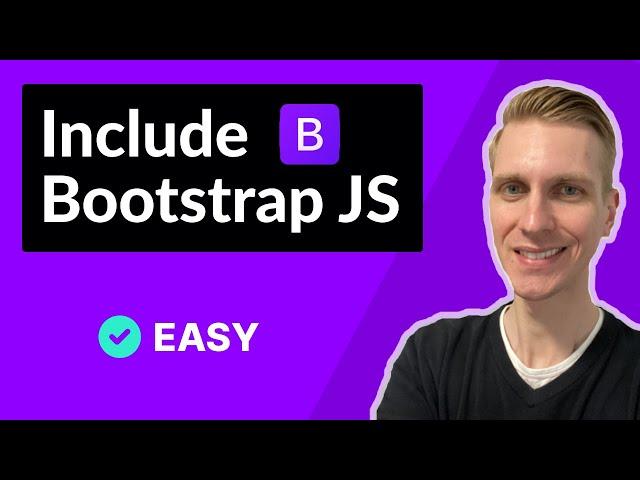 How to Include Bootstrap JS / JavaScript File in HTML