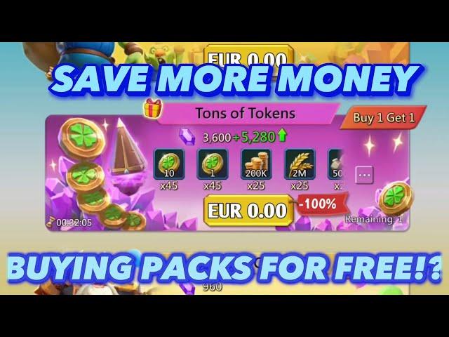 Buying Packs For Free! Save More Money! Lords Mobile