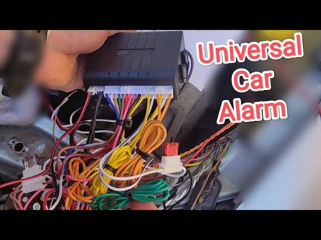 Universal Car Alarm Installation + wiring diagram explained
