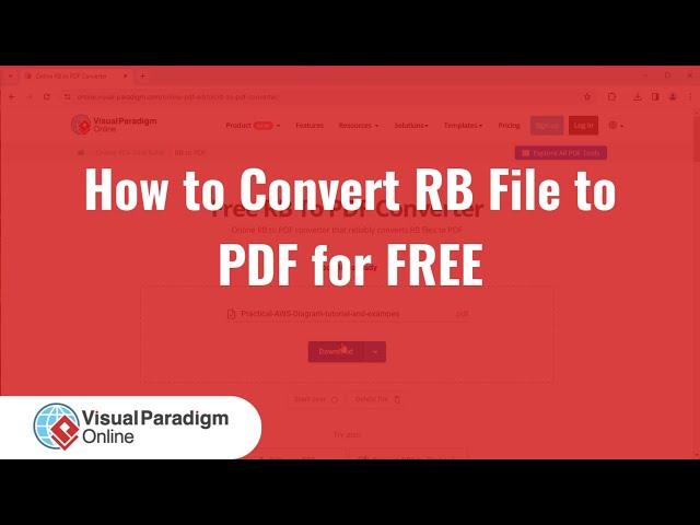 How to Convert RB File to PDF for FREE