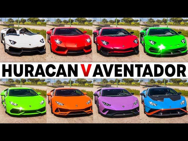 FH5 | Huracan's VS Aventador's | Aventador SVJ, SV, LP 700, J, Performante, EVO, STO & LP 610!