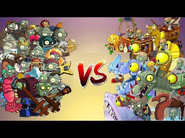 Plants vs. Zombies 2 MOD Challenge - All Gargantuars vs All Zomboss