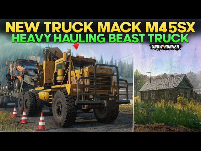 New Truck Mack M45SX Prime Mover in SnowRunner For All Players with Unique Add-ons