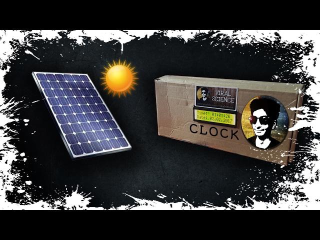 How to make solar Clock with Arduino (DS3231 RTC module)