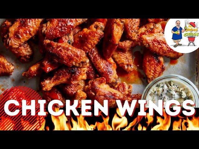 How to Grill CRISPY CHICKEN WINGS with Homemade Blue Cheese Dressing