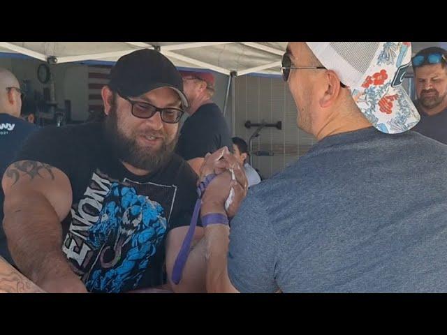 Armwrestling Sparring Featuring Scott West VS Jesse Hallock