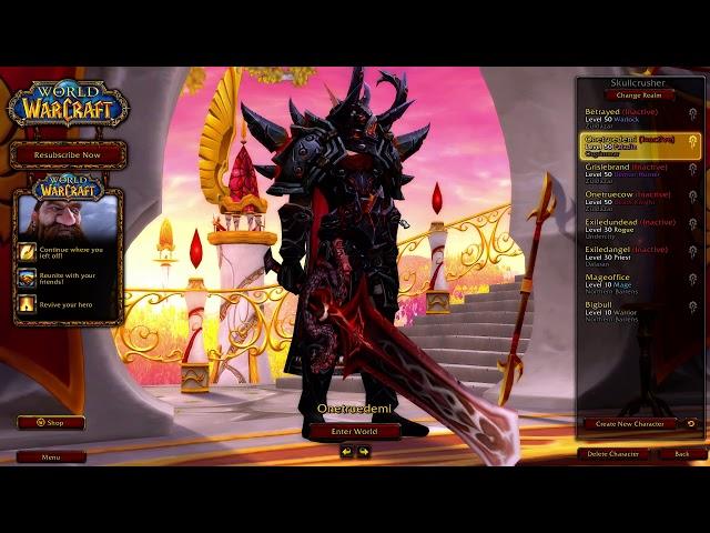 WoW- Best Transmog Looks for Warlock/Paladin/Death Knight