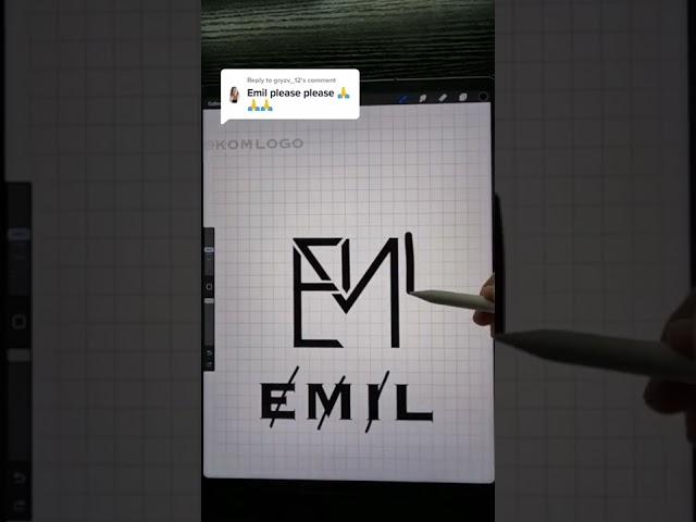 we make your logo for Personal /Business Brand. #logodesign #emil#shorts #growonyoutube