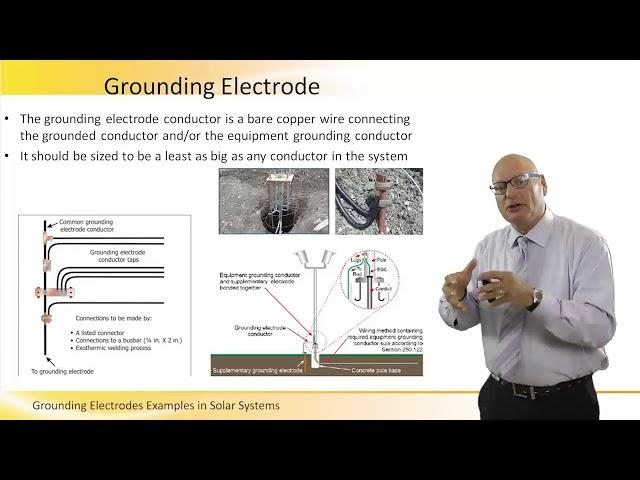 Grounding Electrodes Examples in Solar Systems