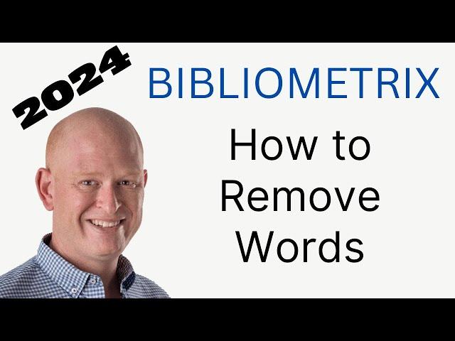 Bibliometrix:  How to Remove Words ️