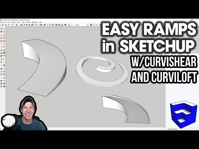 Modeling RAMPS in SketchUp with Curvishear and Curviloft - SketchUp Extension Tutorial