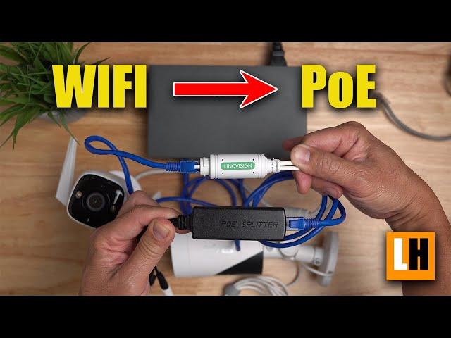 Wiring WIFI Cameras using PoE - PoE Switch & Splitter