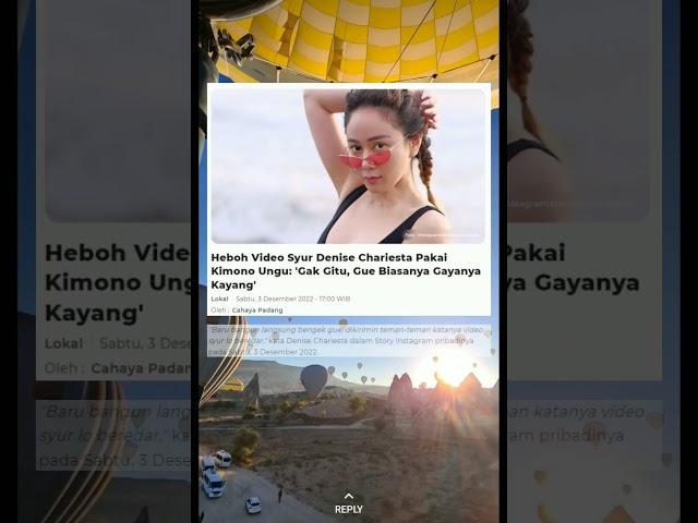 Denise tanggapi video syur mirip dirinya #shorts #viralshorts #viral #youtubeshorts #denisechariesta