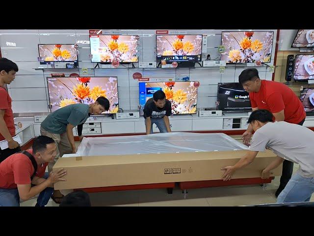 Unboxing TV TCL 98 Inch, Google TV TCL-98P745