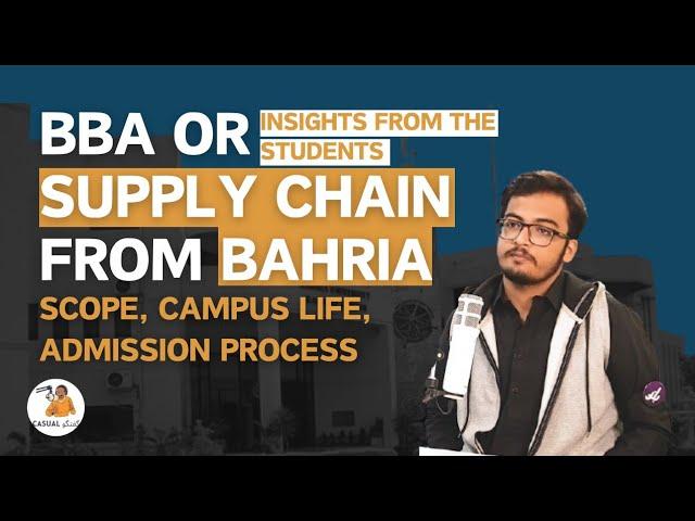 How to build a career in Supply Chain Management? Ft. Muhammad Ahmed Khan | Bahria University