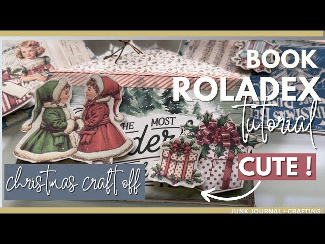 Christmas Eve Memory Cards DIY ROLADEX Day 20 #christmascraftoff24