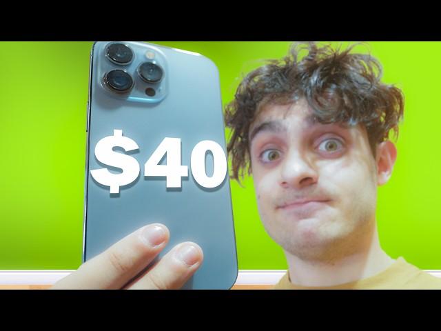 Compré EL IPHONE MÁS BARATO a $40