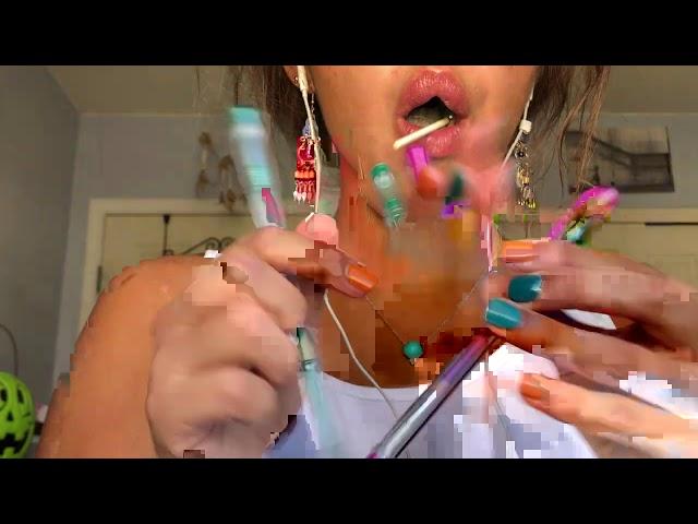 ASMR- LOLLIPOP, MOUTH NOISES, PEN CAP NOISES, WRITING, WHISPER