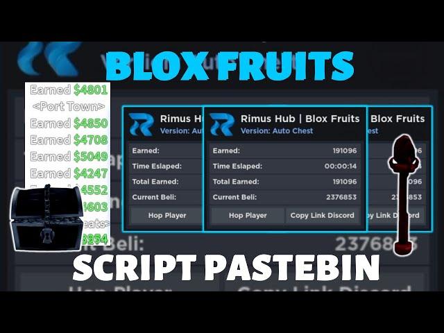 BLOX FRUITS UPDATE 20 SCRIPT PASTEBIN | AUTO FARM CHEST | GOD CHALICE | FIST OF DARKNESS (NO KEY)