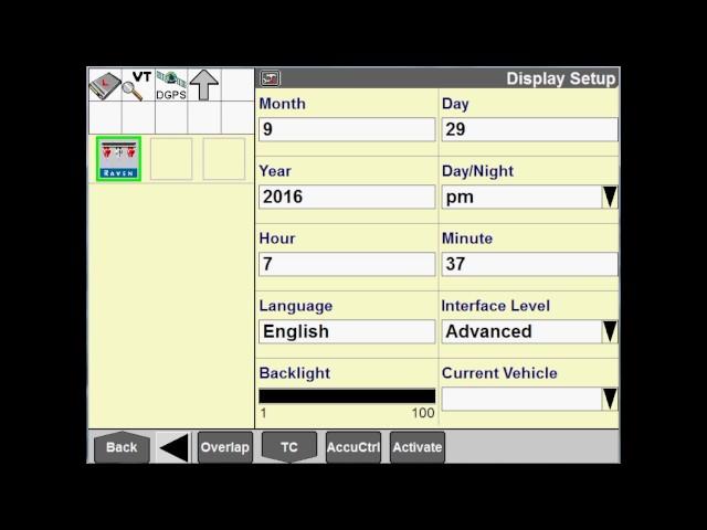 AIM Command FLEX: Toolbox and Overlap Setup on the AFS Pro 700 display