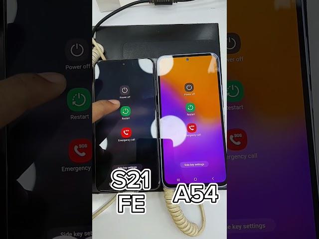 Samsung Galaxy S21 FE 5G Vs Samsung Galaxy A54 Reboot Test