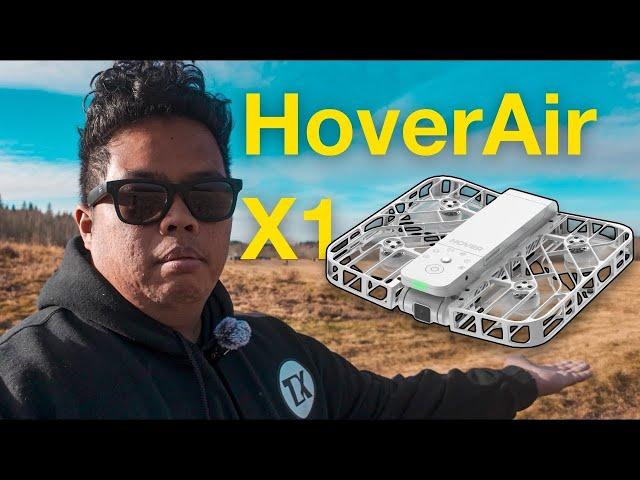 The Best Pocket-Sized Self Flying Camera w Follow Orbit Zoom Out & More | HOVERAir X1 Review