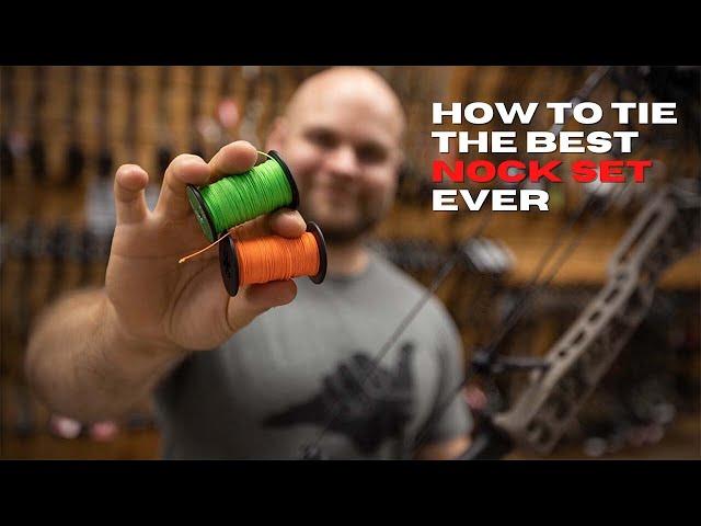 How To Tie  A Nocking Point | Easy Adjustable Nock Set