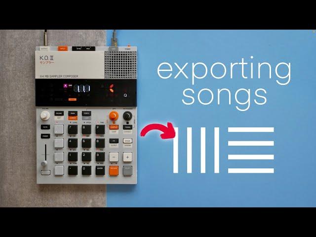 SAVING SONGS to Ableton // EP-133 beginner tutorial