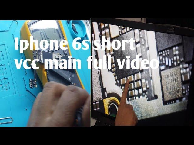 BASIC REPAIRS/iPHONE 6S NO POWER AND NO BOOT/VCC_MAIN SHORT