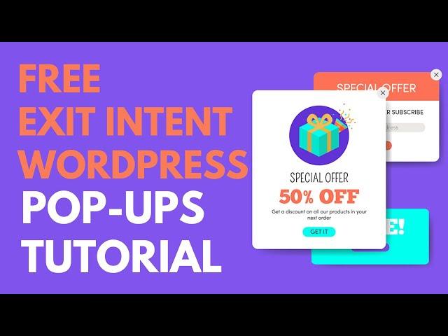 Increase Sales and Engagement with Exit Intent WordPress Popups