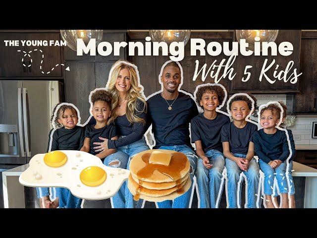 *MORNING ROUTINE* WITH 5 KIDS #VLOG