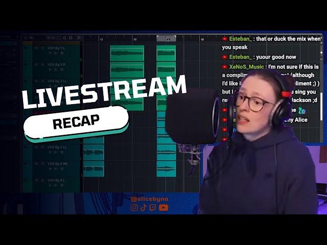 EDM in the AM  [ LIVE songwriting & vocal recording recap]