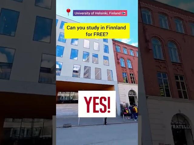 Study in Finland for FREE