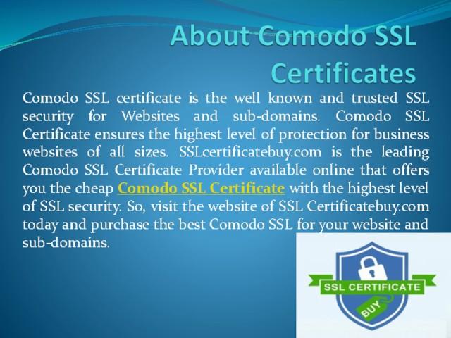 Comodo SSL Certificate, comodo ssl, cheap comodo ssl