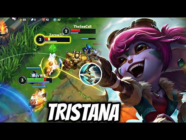 WILD RIFT ADC // THIS TRISTANA IS INSANE BROKEN CHAMP IN PATCH 5.1B NEW BUILD GAMEPLAY!