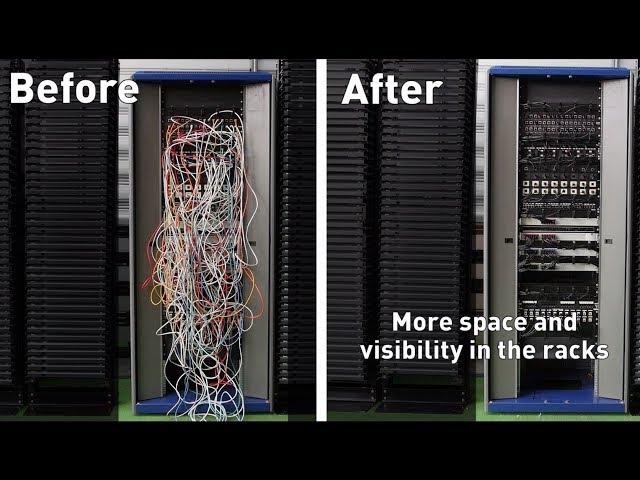 Rack re-cabling TIMELAPSE with ThinPATCH and Patchsee System : Fast, secure and easy !