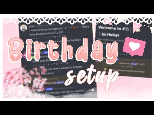 ꒰꒰ Birthday announcement with Mantaro (Discord Tutorial) ₊ ˚