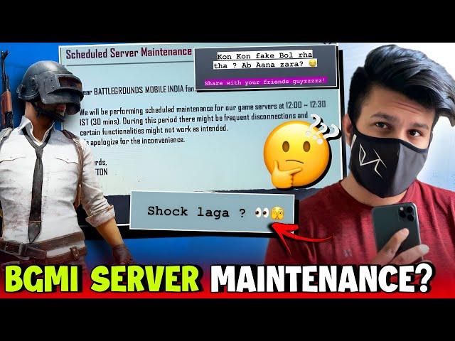 BGMI Server Maintenance  | BGMI ComeBack Hint?