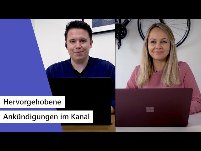 Microsoft Teams Tutorial | Hervorgehobene Ankündigungen im Kanal (2020) | Microsoft