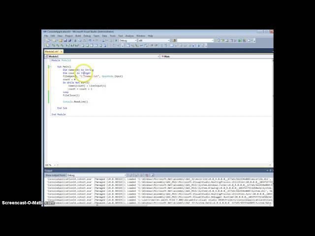 Loading a text file in Visual Basic . Net