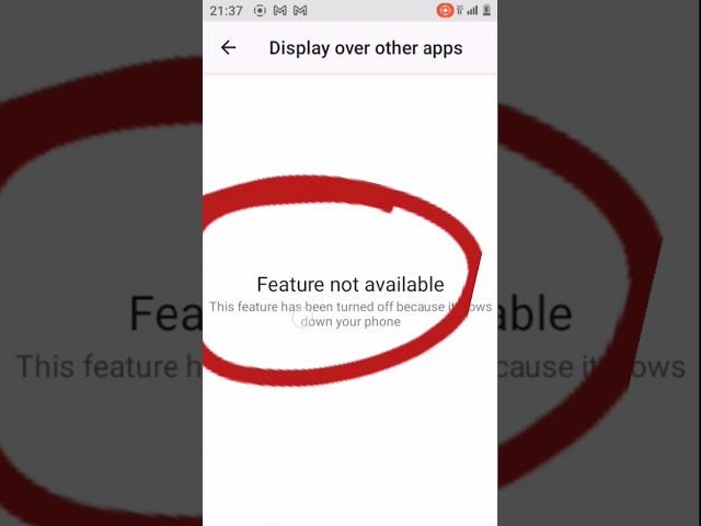 Display over other apps solution on android#