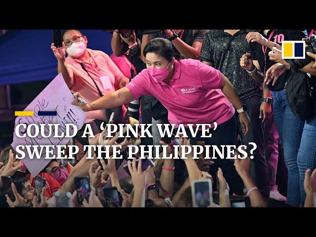 ‘Pink wave’ sweeps the Philippines as incumbent vice-president Leni Robredo vies for top post