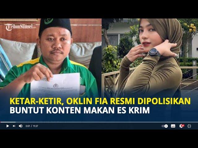 Ketar-ketir, Oklin Fia Resmi Dipolisikan Buntut Konten Makan Es Krim