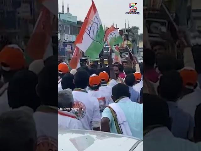 Congress Leader Yashaswini Reddy Huge Rally in Palakurthi  Errabelli Dayakar Rao Vs NRI Jhansi Reddy