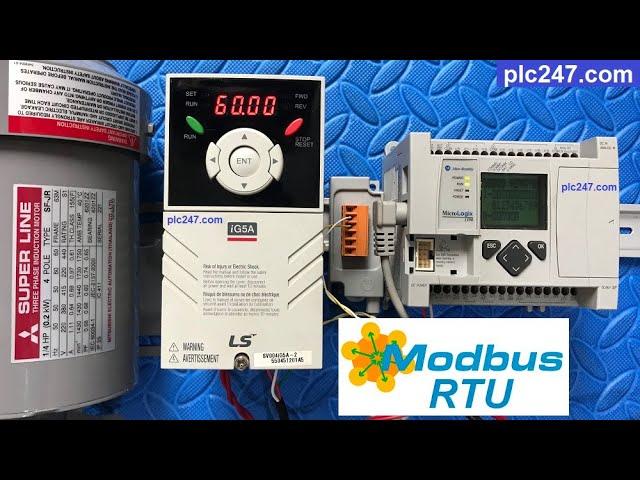 Micrologix 1100 "Modbus RTU" LS iG5A VFD