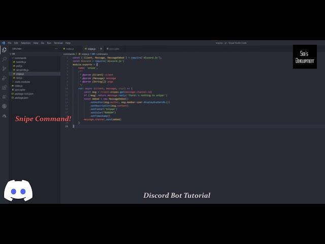 Snipe Command | Discord.js V12