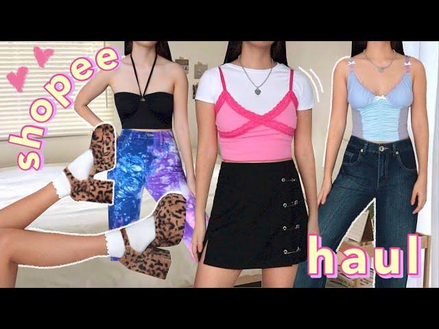 the best SHOPEE haul  (platform shoes, clothes, school essentials)