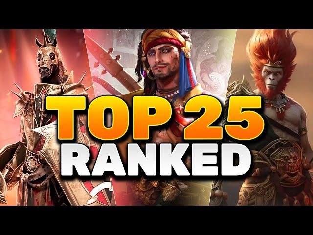 TOP 25 CHAMPIONS (Ranked 25 to 1) | RAID Shadow Legends